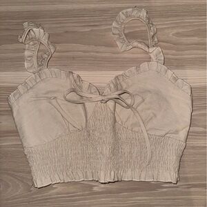 Mint Vanilla | Cream Crop Top